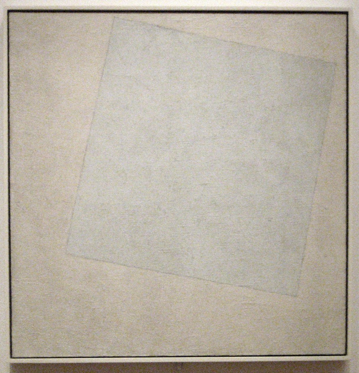 Composição Suprematista: Branco em WhitenFrancais: Composição suprematista: borda branca em fundo branco de Kazimir Severinovich Malevich