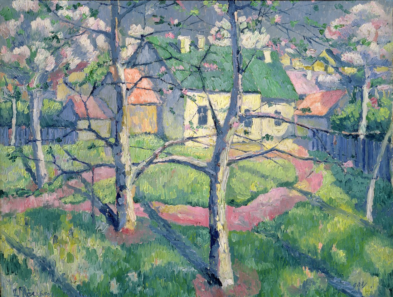 Macieiras em flor, 1904 de Kazimir Severinovich Malevich