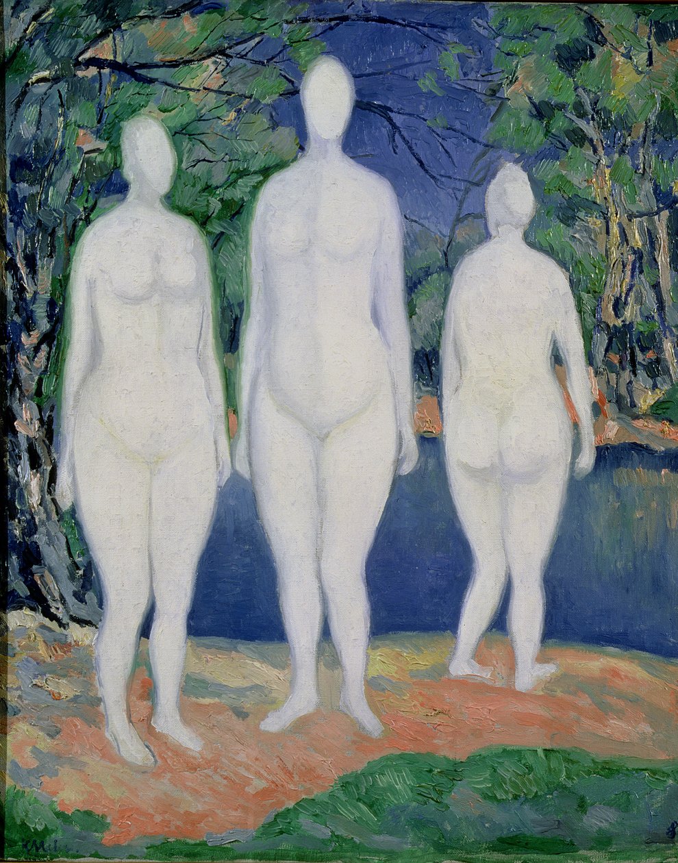 Banhistas, 1908 de Kazimir Severinovich Malevich