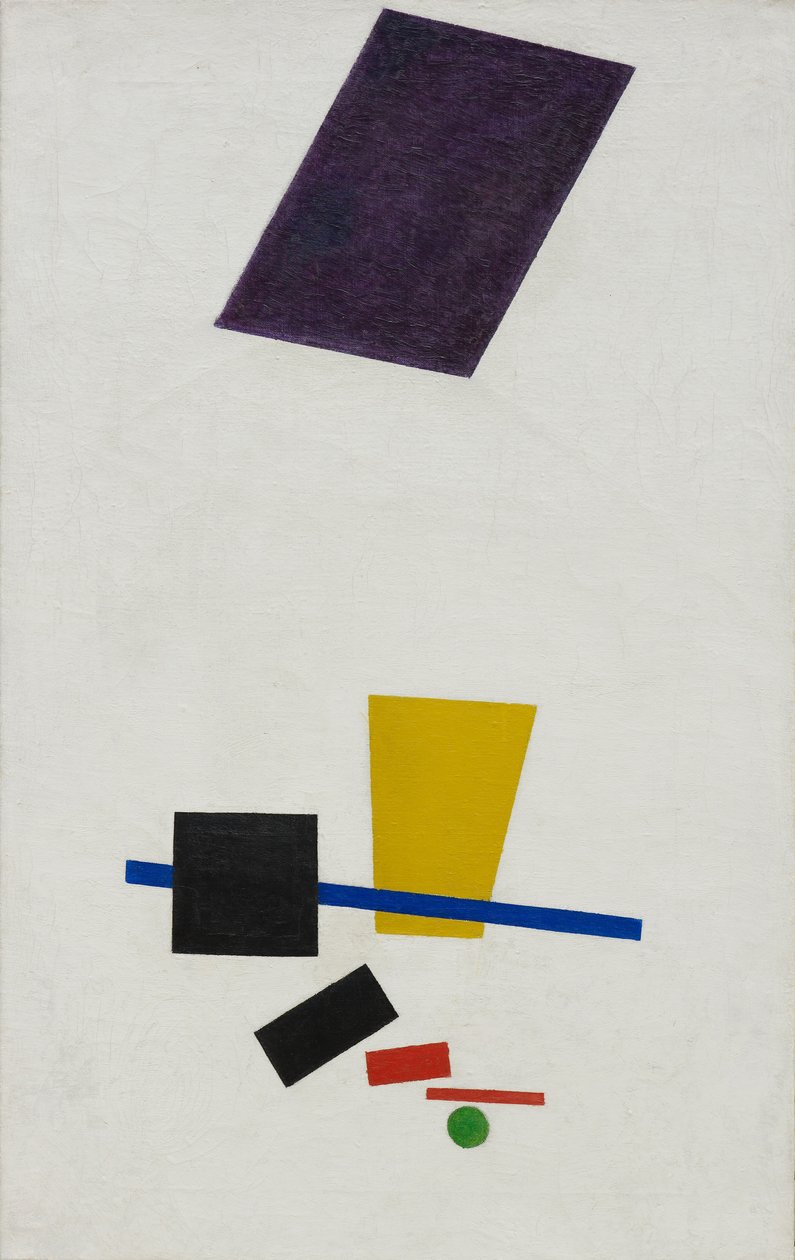 Realismo Painterly de um jogador de futebol - massas coloridas na 4ª dimensão de Kazimir Severinovich Malevich