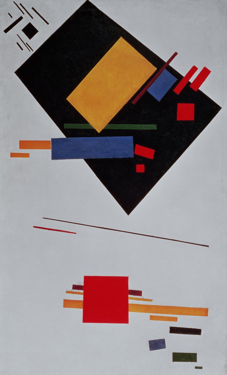 Composição suprematista, 1915 de Kazimir Severinovich Malevich