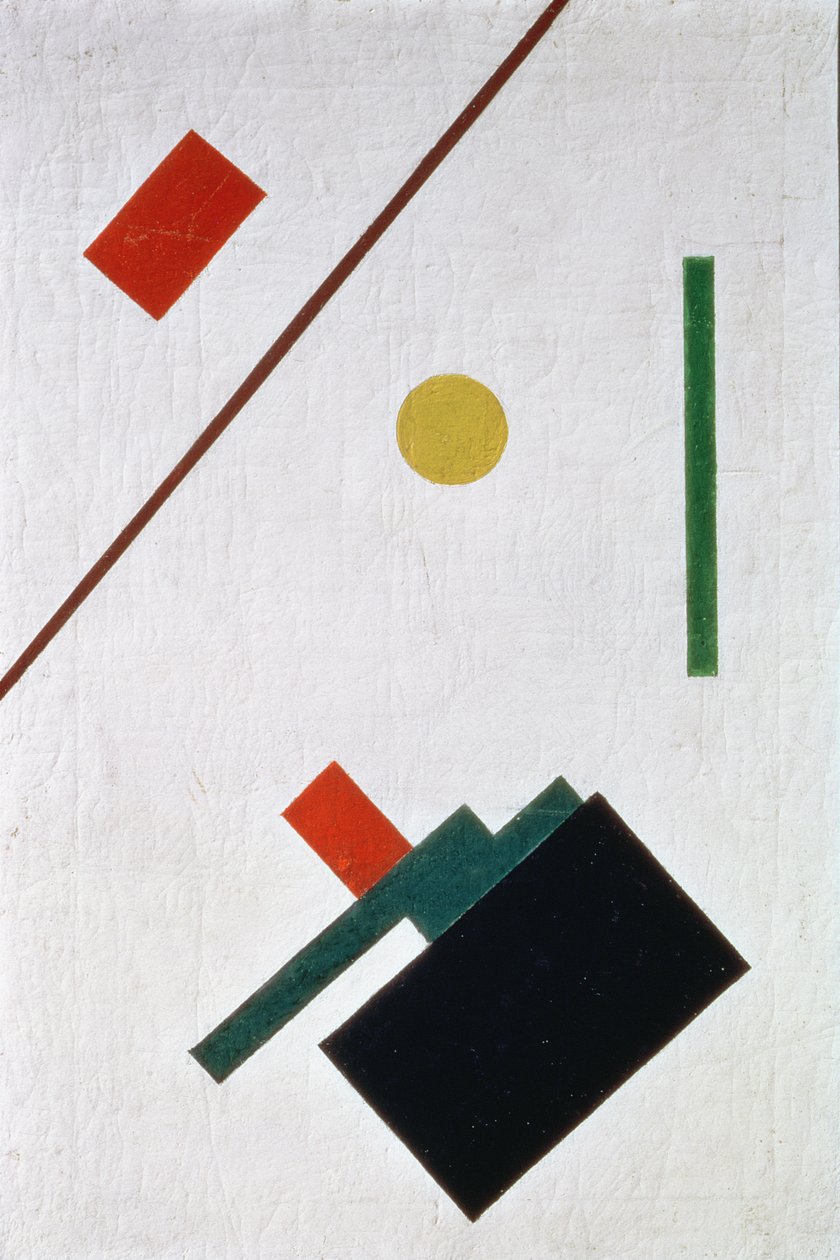 Composição suprematista, 1915 de Kazimir Severinovich Malevich