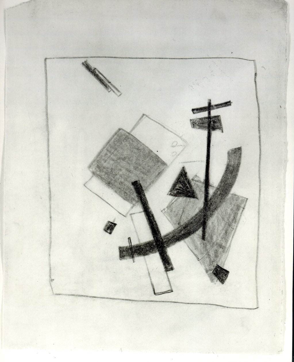 Composição Suprematista, c.1915-16 de Kazimir Severinovich Malevich