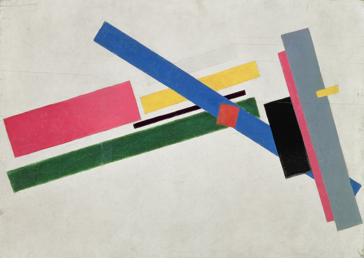Construção Suprematista, 1915 de Kazimir Severinovich Malevich