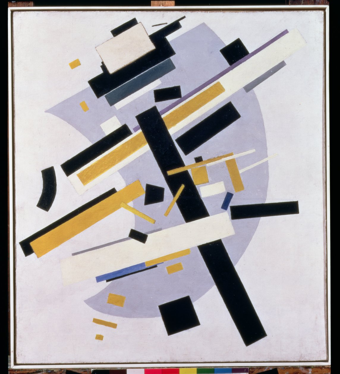 Composição Dinâmica Supremus No. 58 em Amarelo e Preto, 1916 de Kazimir Severinovich Malevich