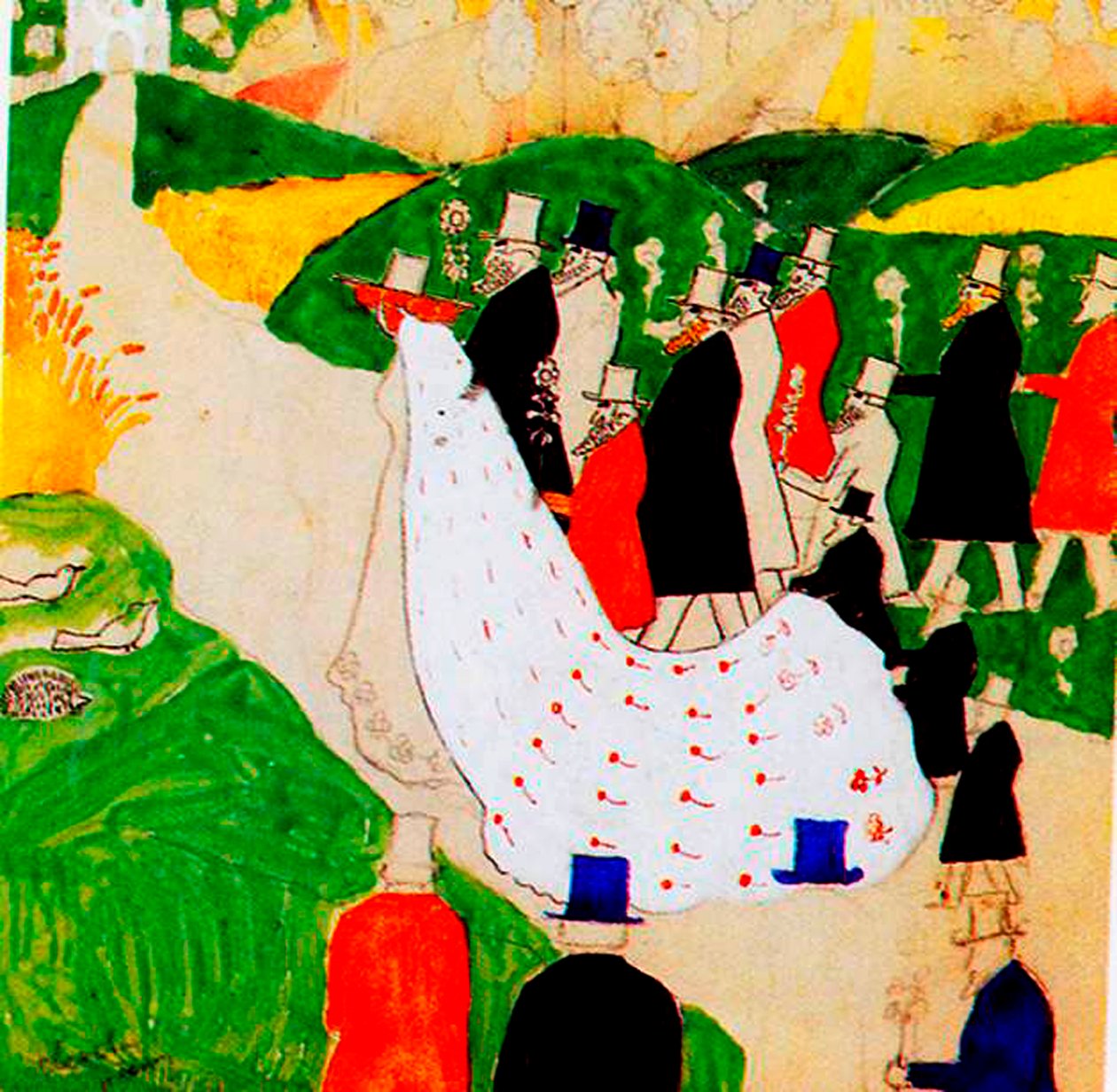 O casamento, 1907 de Kazimir Severinovich Malevich