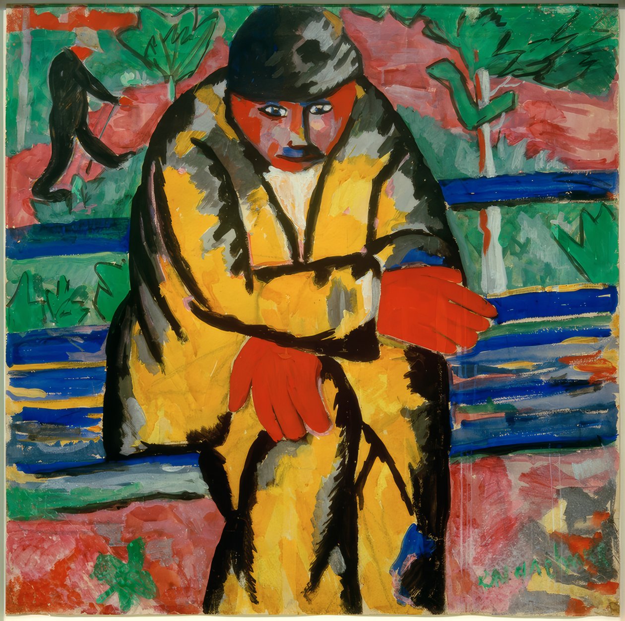 Na avenida, 1910 de Kazimir Severinovich Malevich