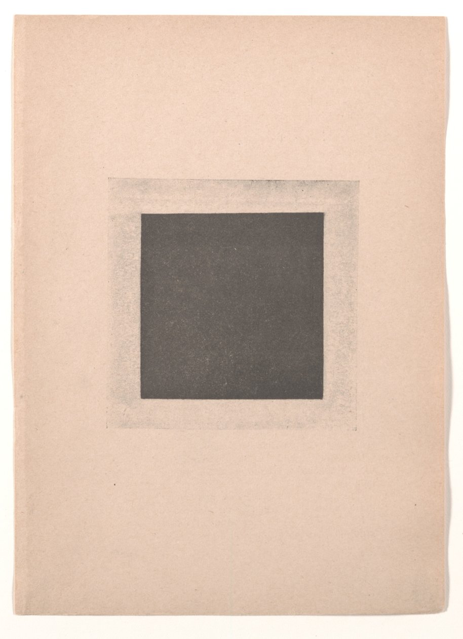 Praça Negra para "Do Cubismo e Futurismo ao Suprematismo": Um Novo Realismo na Pintura". de Kazimir Severinovich Malevich