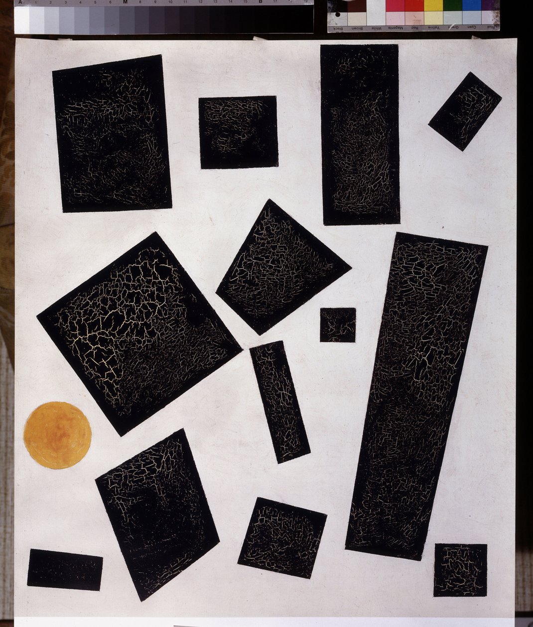 Composição do suprematismo. 1915 (óleo sobre tela) de Kazimir Severinovich Malevich
