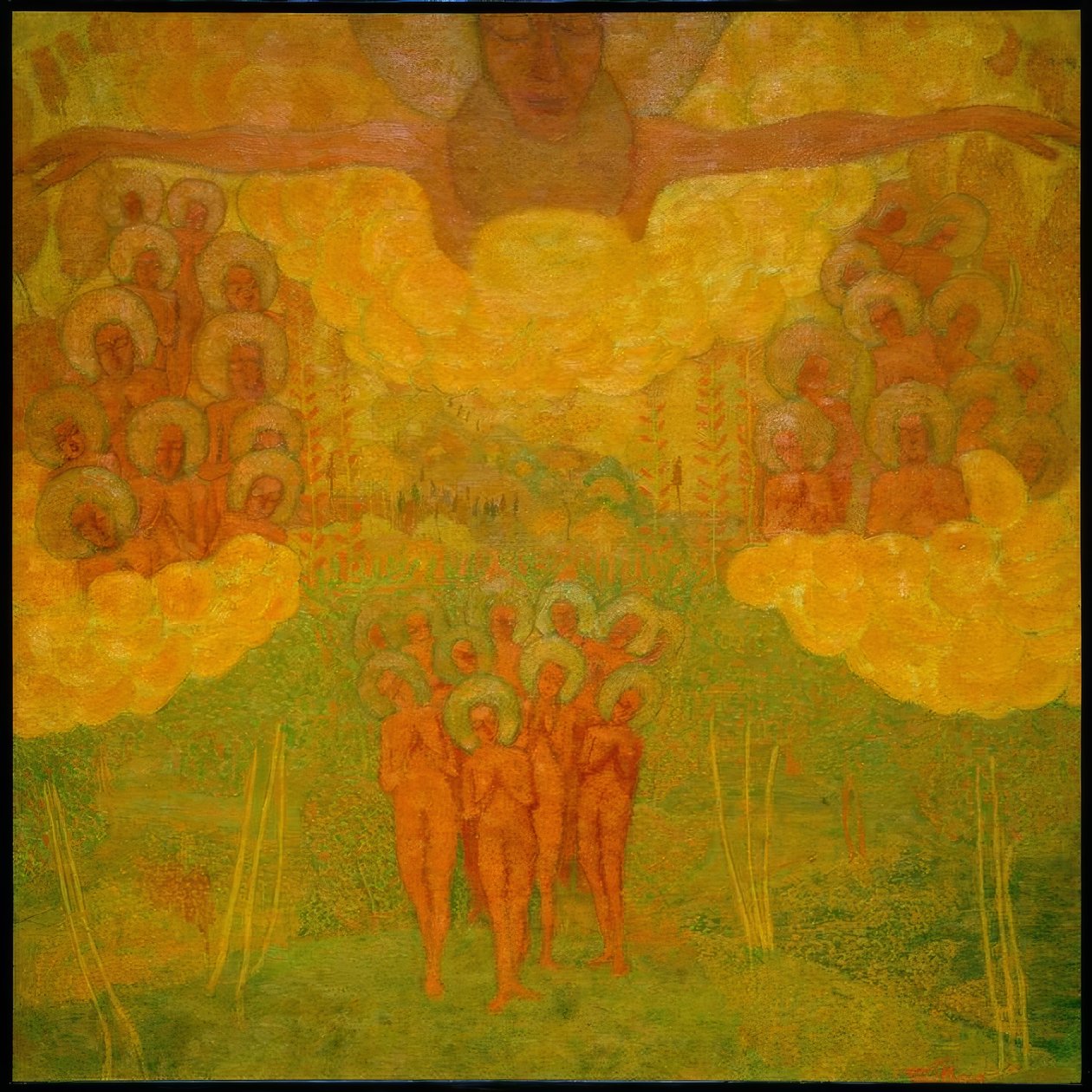 O triunfo do céu (design para um afresco) de Kazimir Severinovich Malevich
