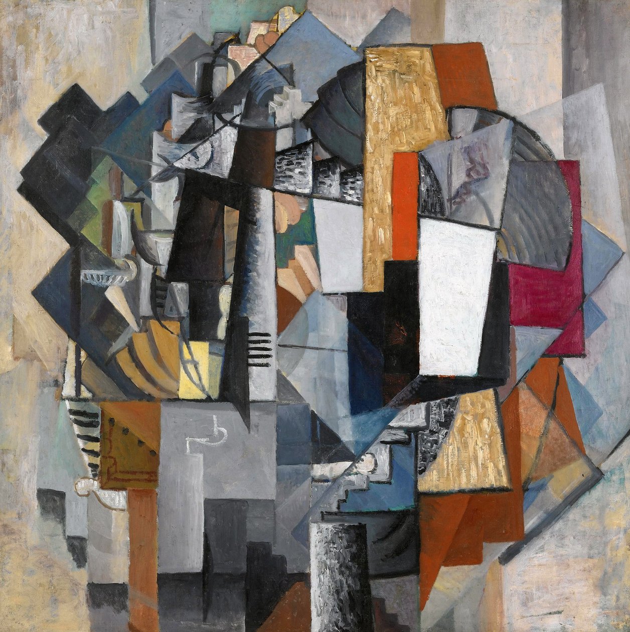 Mesa e sala de Kazimir Severinovich Malevich