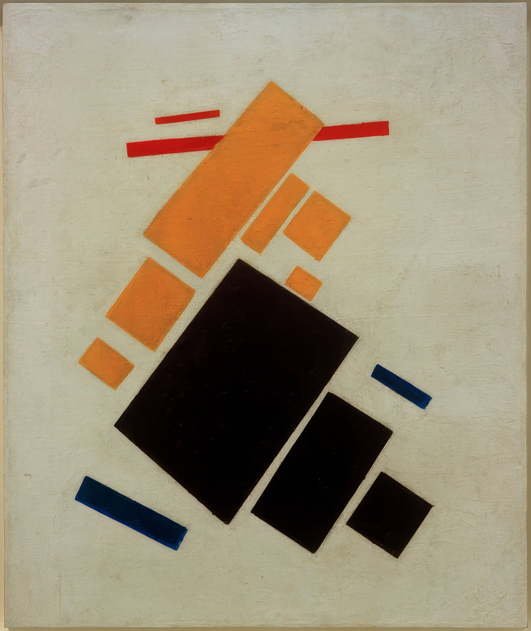 Avião voando de Kazimir Severinovich Malevich