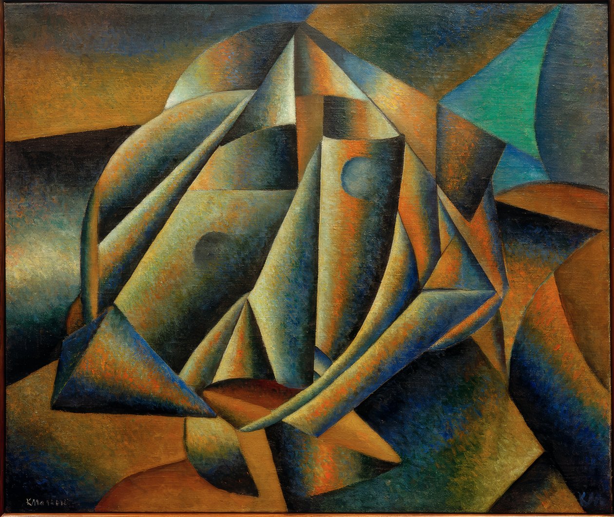 Cabeça de uma camponesa de Kazimir Severinovich Malevich