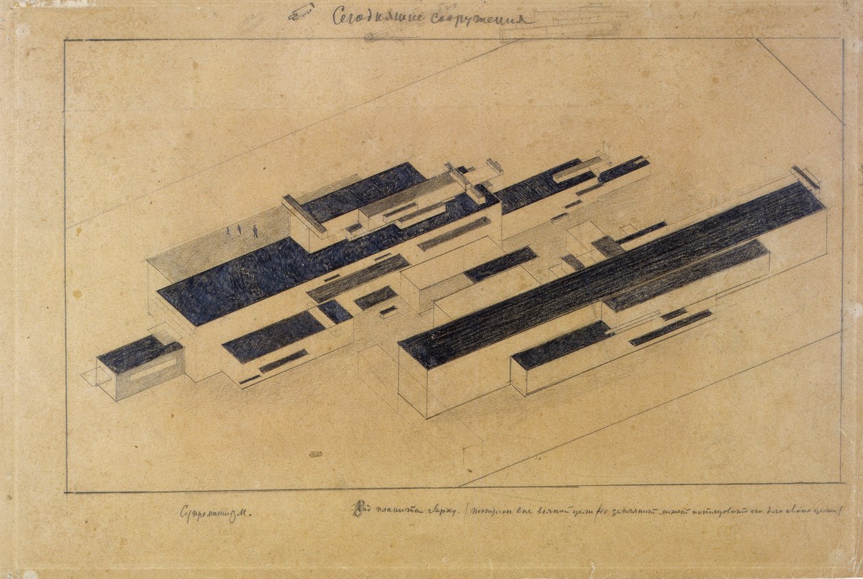 Edifícios modernos de Kazimir Severinovich Malevich