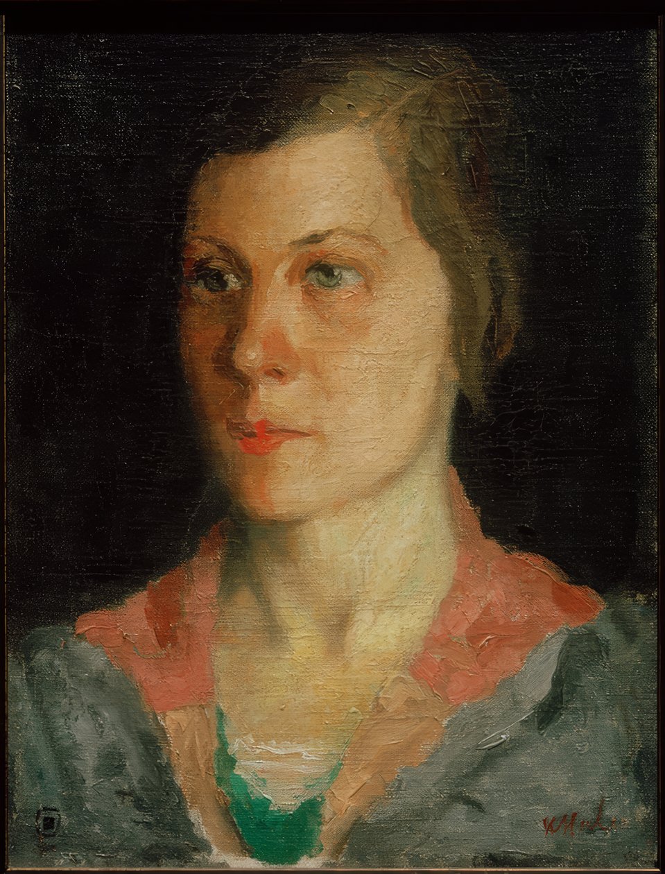 Retrato da esposa do artista, 1933 de Kazimir Severinovich Malevich