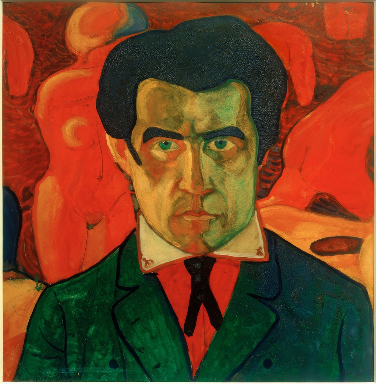 Auto-retrato, 1908-1910 de Kazimir Severinovich Malevich