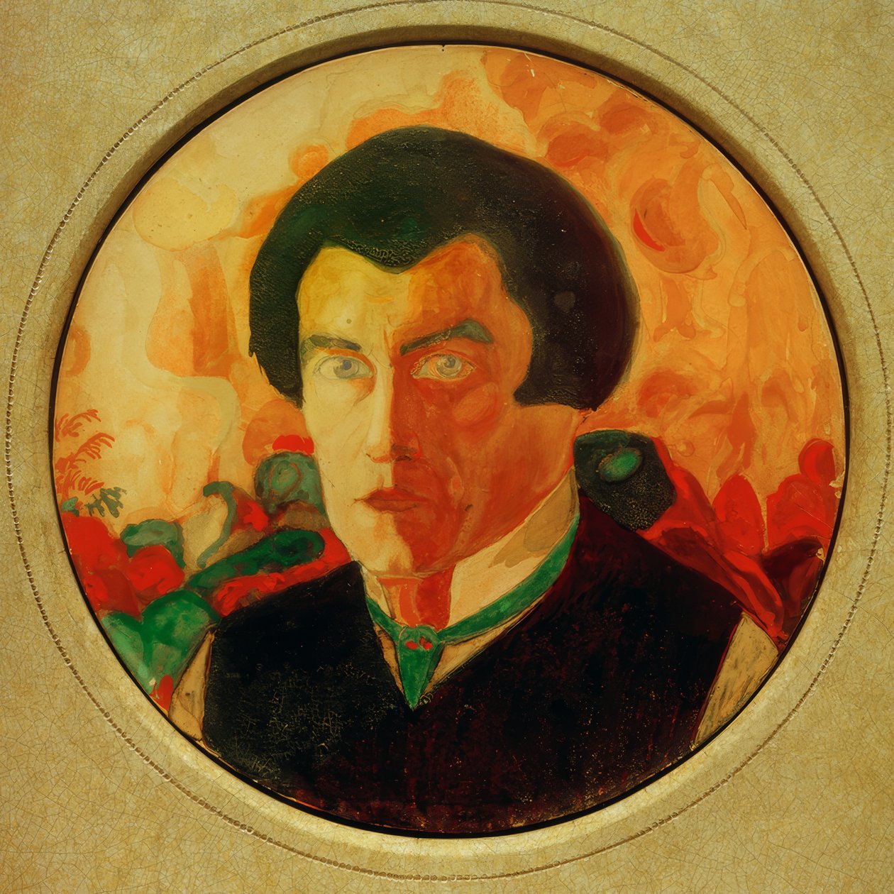 Auto-retrato, 1909-1910 de Kazimir Severinovich Malevich