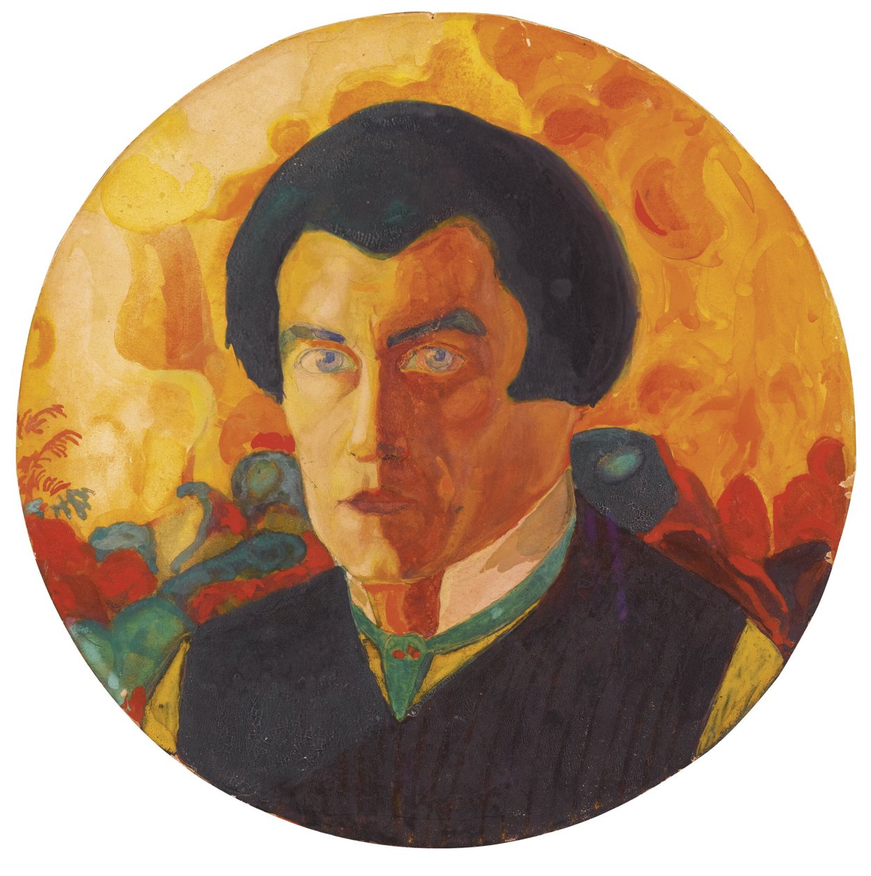 Auto-retrato, 1908-1910 de Kazimir Severinovich Malevich