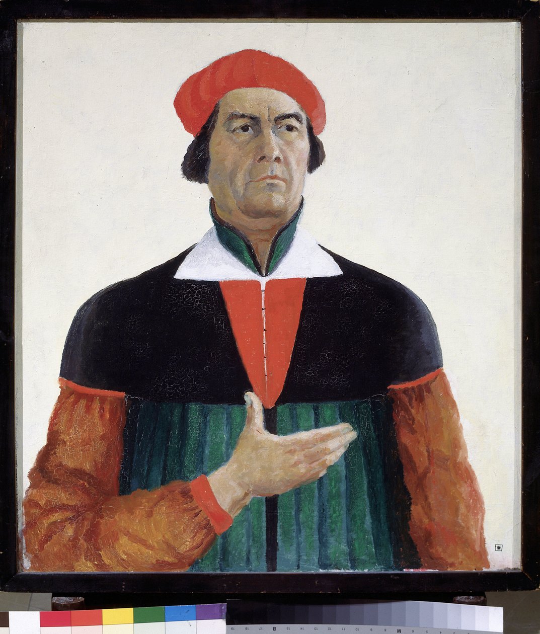 Auto-retrato 1933 Museu Estatal Russo - Peinture de Kasimir Severinovich Malevitch (Malevich, Malevic) (1878-1935), de Kazimir Severinovich Malevich
