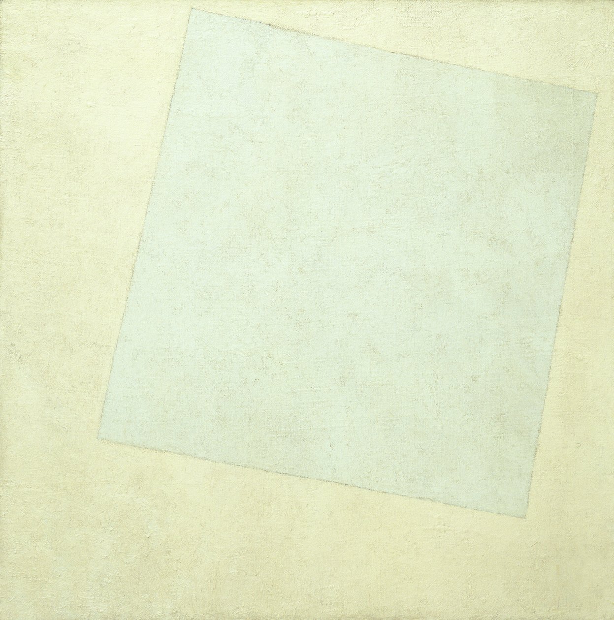 Composição Suprematista. Branco em branco, 1918 de Kazimir Severinovich Malevich