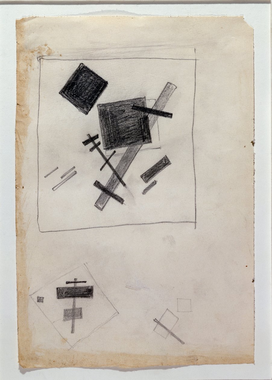 Composição suprematista (Desenho de Kazimir Severinovich Malevich
