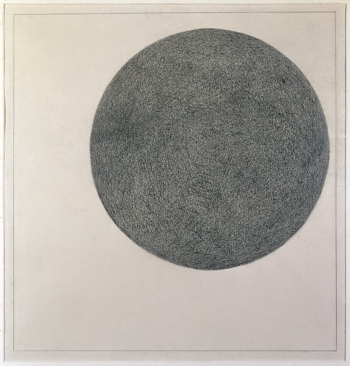 Elemento suprematista: círculo (óleo sobre tela, século XX) de Kazimir Severinovich Malevich
