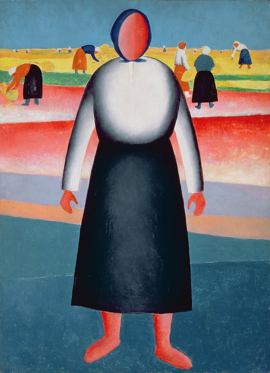 The Harvest, estudo para uma pintura, 1928-32 de Kazimir Severinovich Malevich