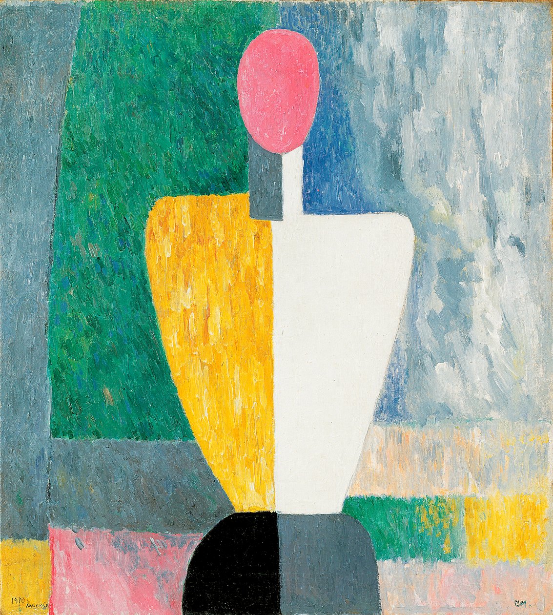 Figura do tronco com rosto rosa, 1928-1932. de Kazimir Severinovich Malevich
