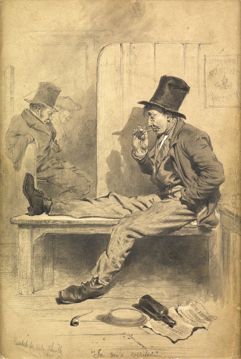 No Vino Veritas, 1855 de Keeley Halswelle