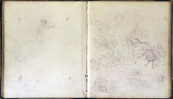 Livro de esboços para o 