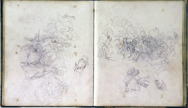 Livro de esboços para o 