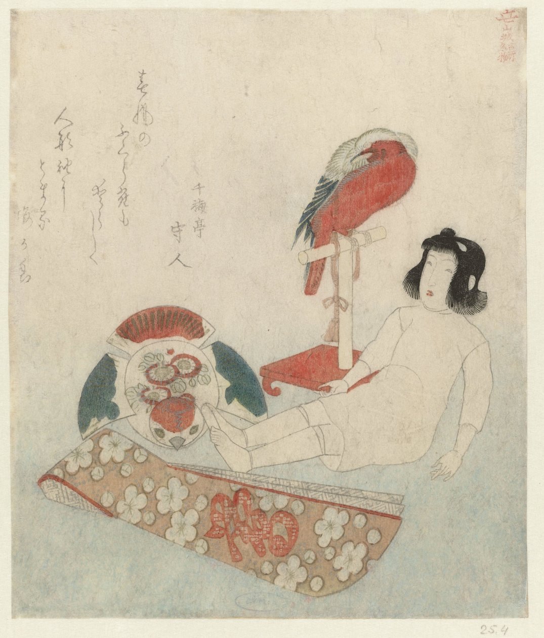 Uma boneca e outros brinquedos
Lugares e produtos famosos na província de Yamashiro (título da série)
Yamashiro meisho meibutsu (título da série sobre o objecto) de Keisai Eisen