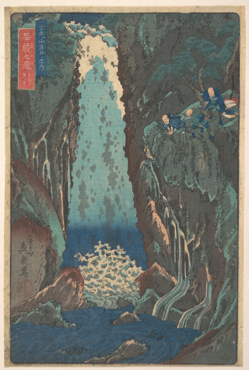 Cachoeira de Kegon de Keisai Eisen