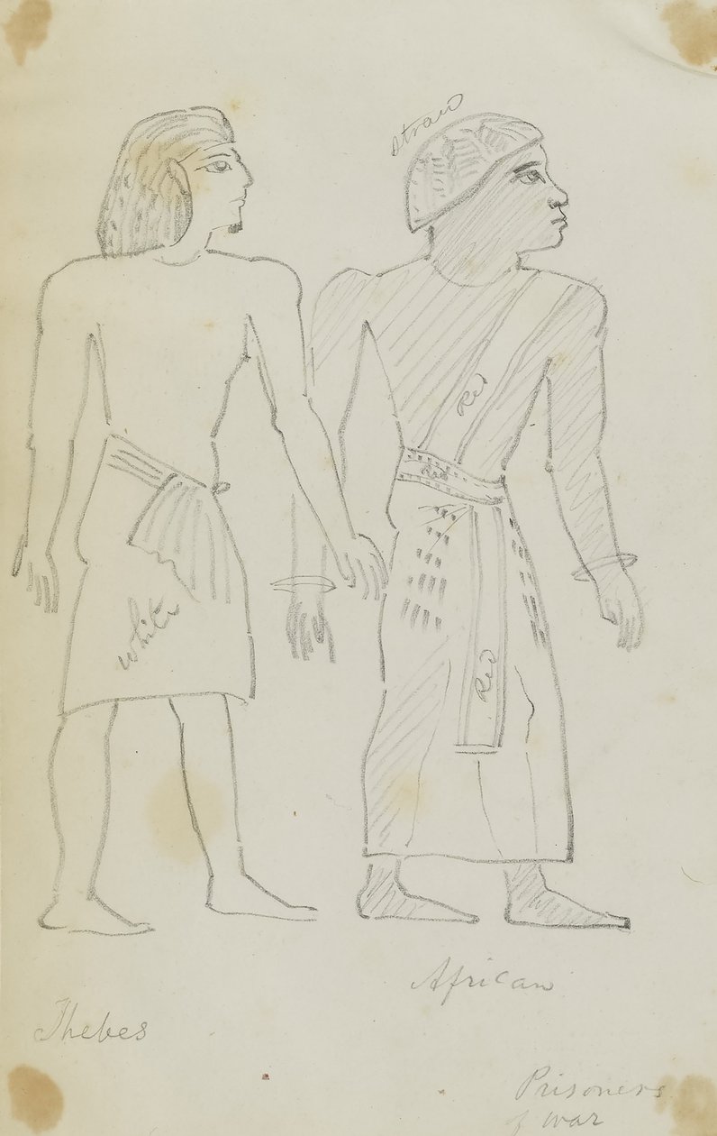 Prisioneiros de guerra (egípcios e africanos) de Kellogg, Miner Kilbourne