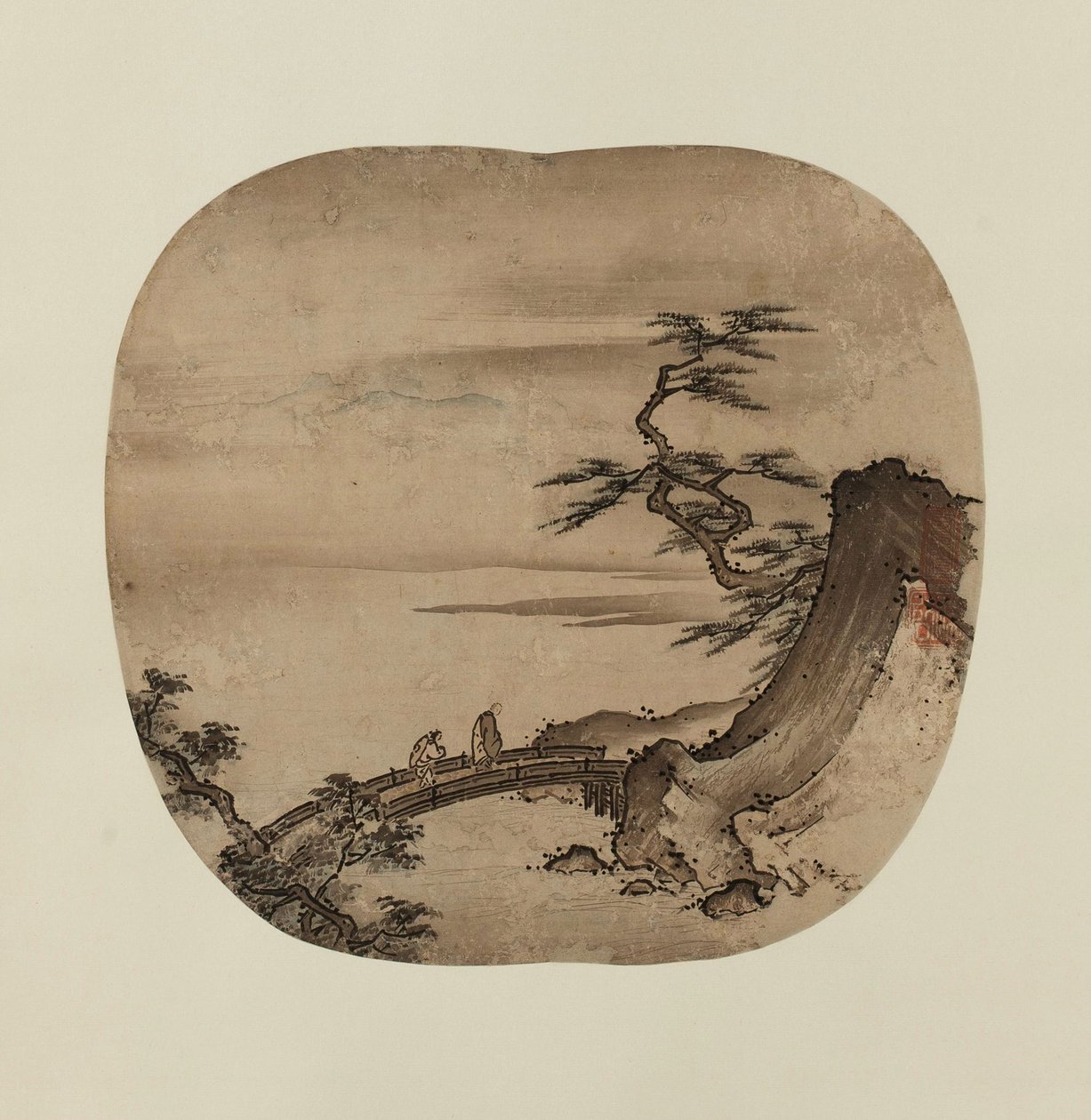 Paisagem, segunda metade do século XV de Kenkō Shōkei