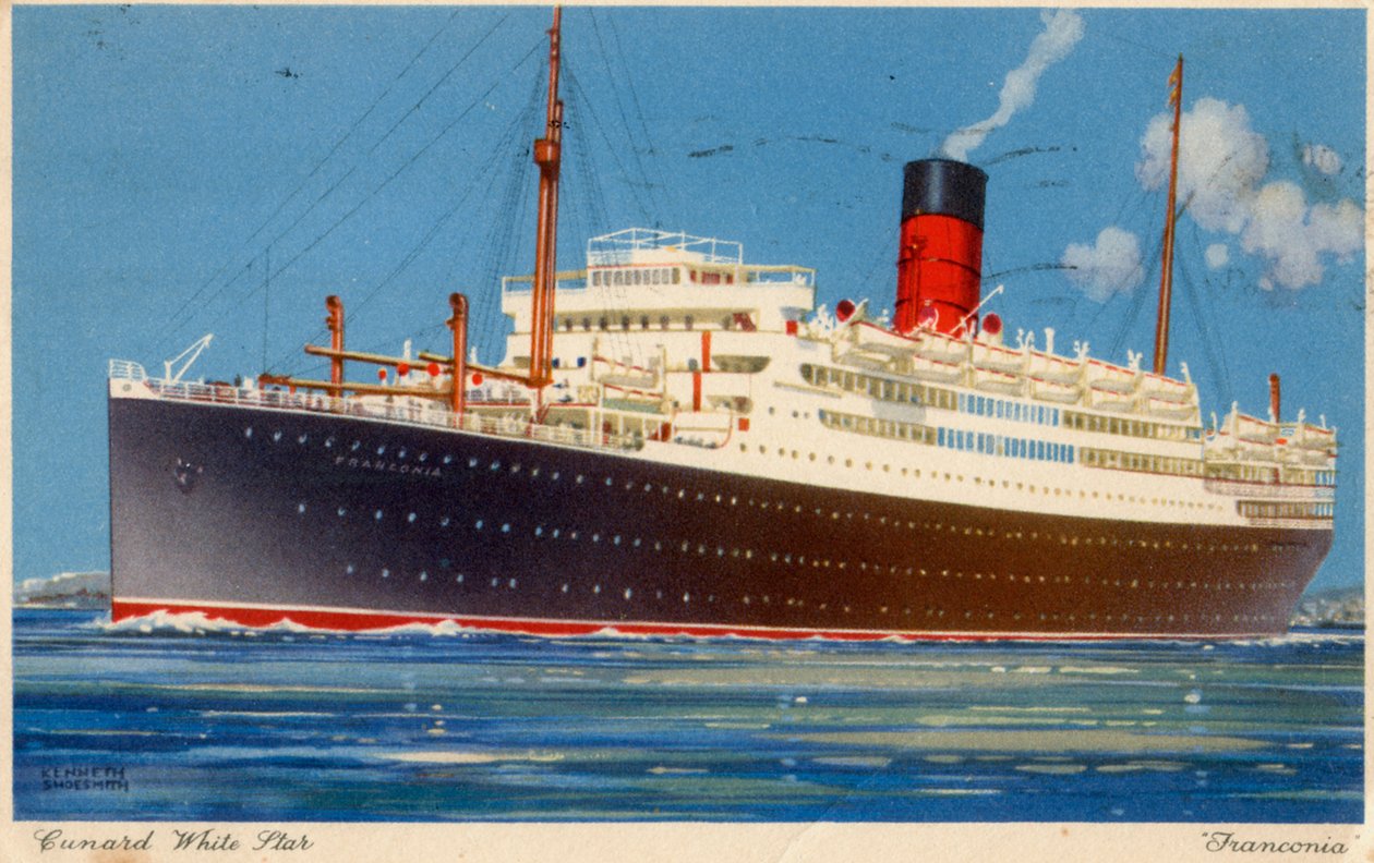Navio a vapor Cunard Line RMS 