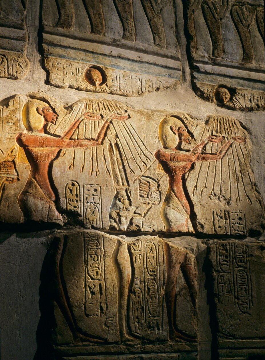 Akhenaten; Amenhotep IV, Blocos de Talatat, 2003 (foto) de Kenneth Garrett