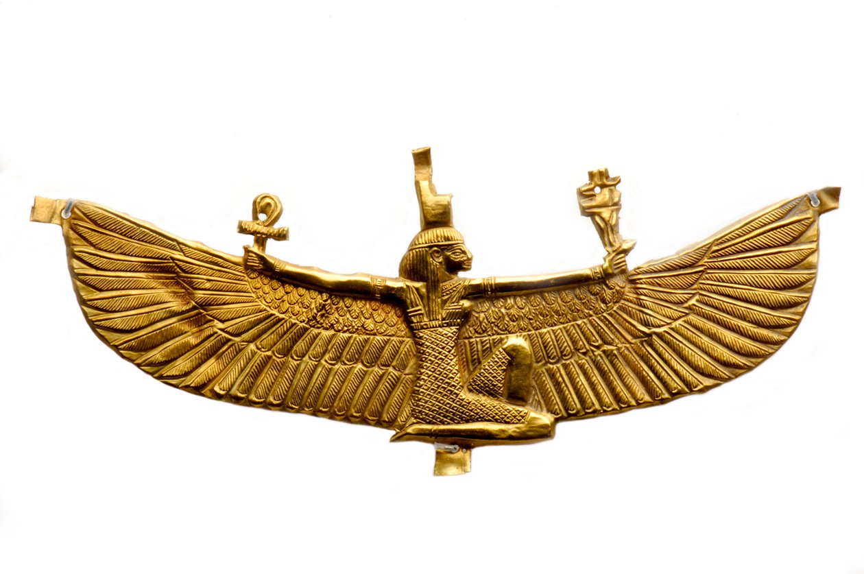 Museu de Belas Artes de Boston, artefacto núbio de Gebel Barkal, Sudão, ouro, Isis, MUSE..., 2007 (foto) de Kenneth Garrett