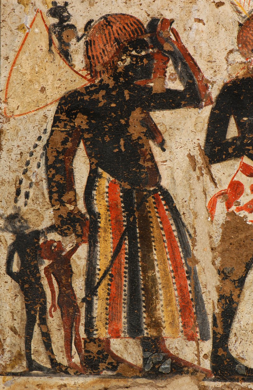Pormenor de mulheres núbias a serem recebidas por Huy e o seu irmão Amenhotep, mulheres com..., 2007 (foto) de Kenneth Garrett