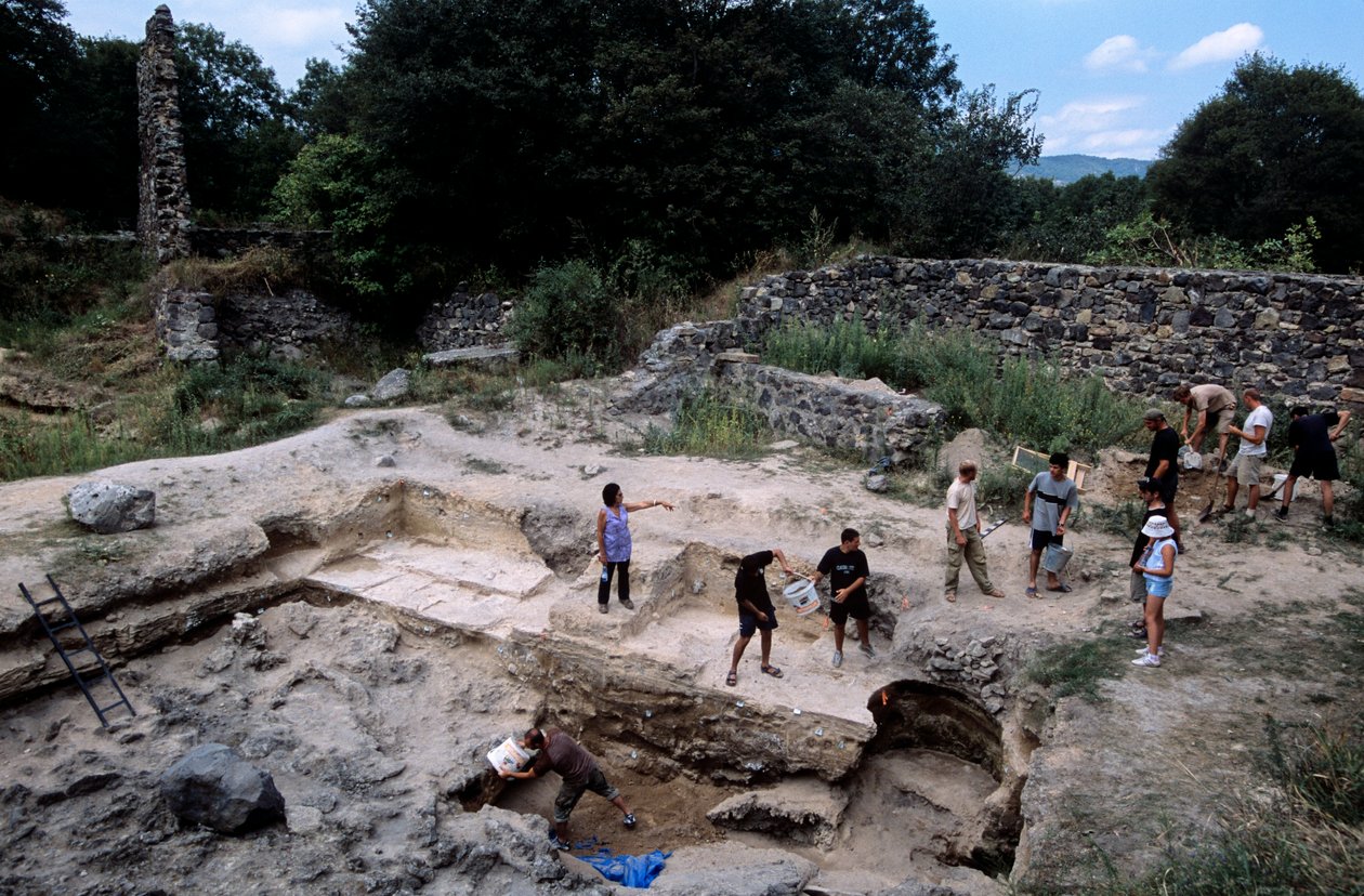 Dmanisi, Geórgia Sítio de Homo erectus de Kenneth Garrett