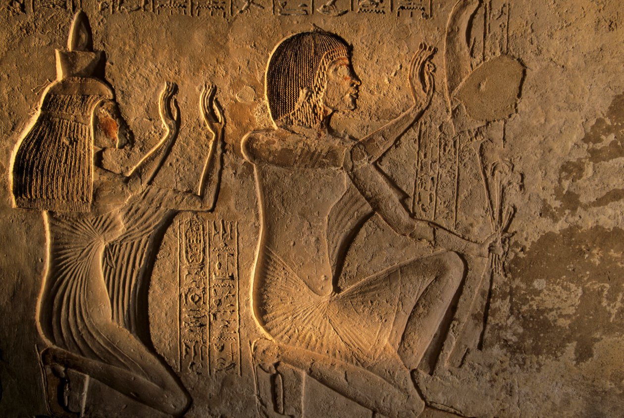 Egipto; Amarna; mm6741; Arqueologia; artefacto; 18ª dinastia; Akhenaten; Amenhotep IV,..., 2001 (foto) de Kenneth Garrett