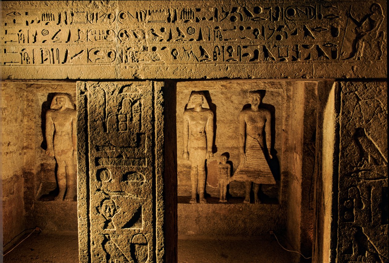 Egipto; Antigo Reino; Túmulo de Qar; Túmulo de Kar; Gizé; arqueologia de Kenneth Garrett