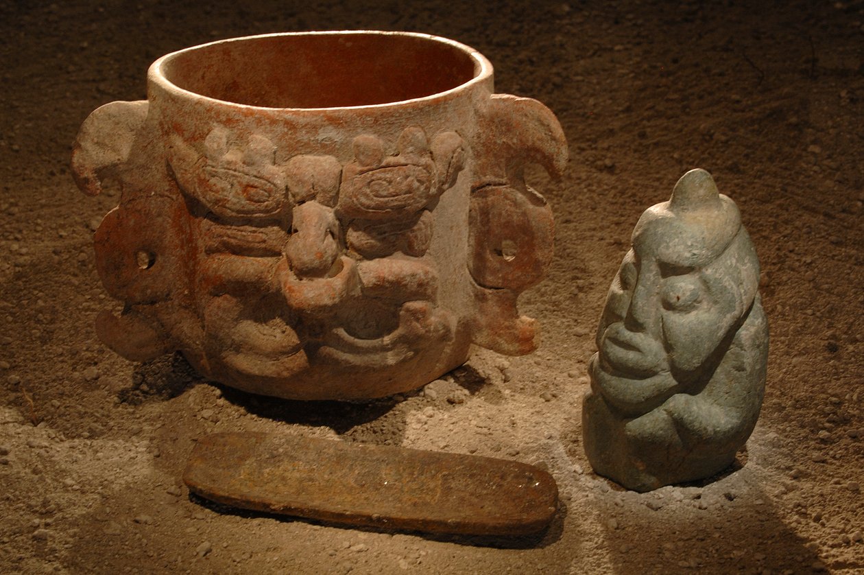 Maya; Murais Maya; San Bartolo; Guatemala; Dr. Bill Saturno, 2002 (foto) de Kenneth Garrett