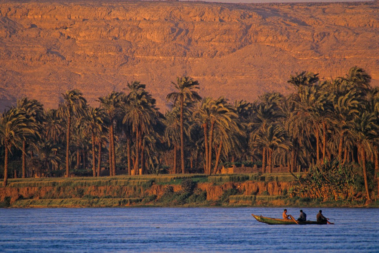 Cenário do rio Nilo, Egipto, perto de Amarna, 2001 (foto) de Kenneth Garrett