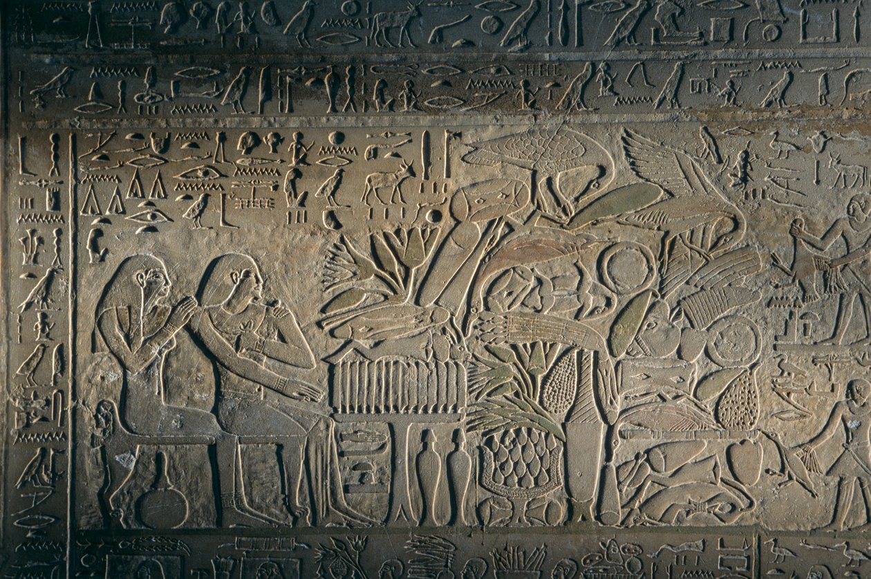 Relevo de Abydos, artefacto; Egipto, 2005 (foto) de Kenneth Garrett
