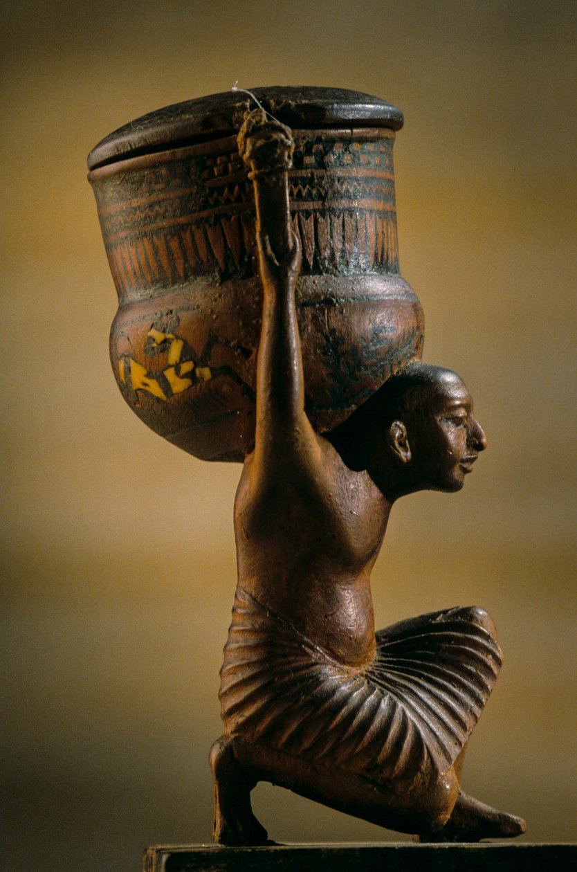 Vaso Unguent; túmulo de Haity; reinado de Amenhotep IV; Akhenaton; Amarna,, 2009 (foto) de Kenneth Garrett