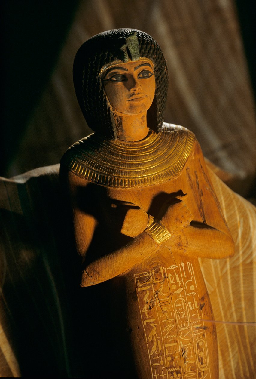 Shabti de madeira, 2009 (foto) de Kenneth Garrett