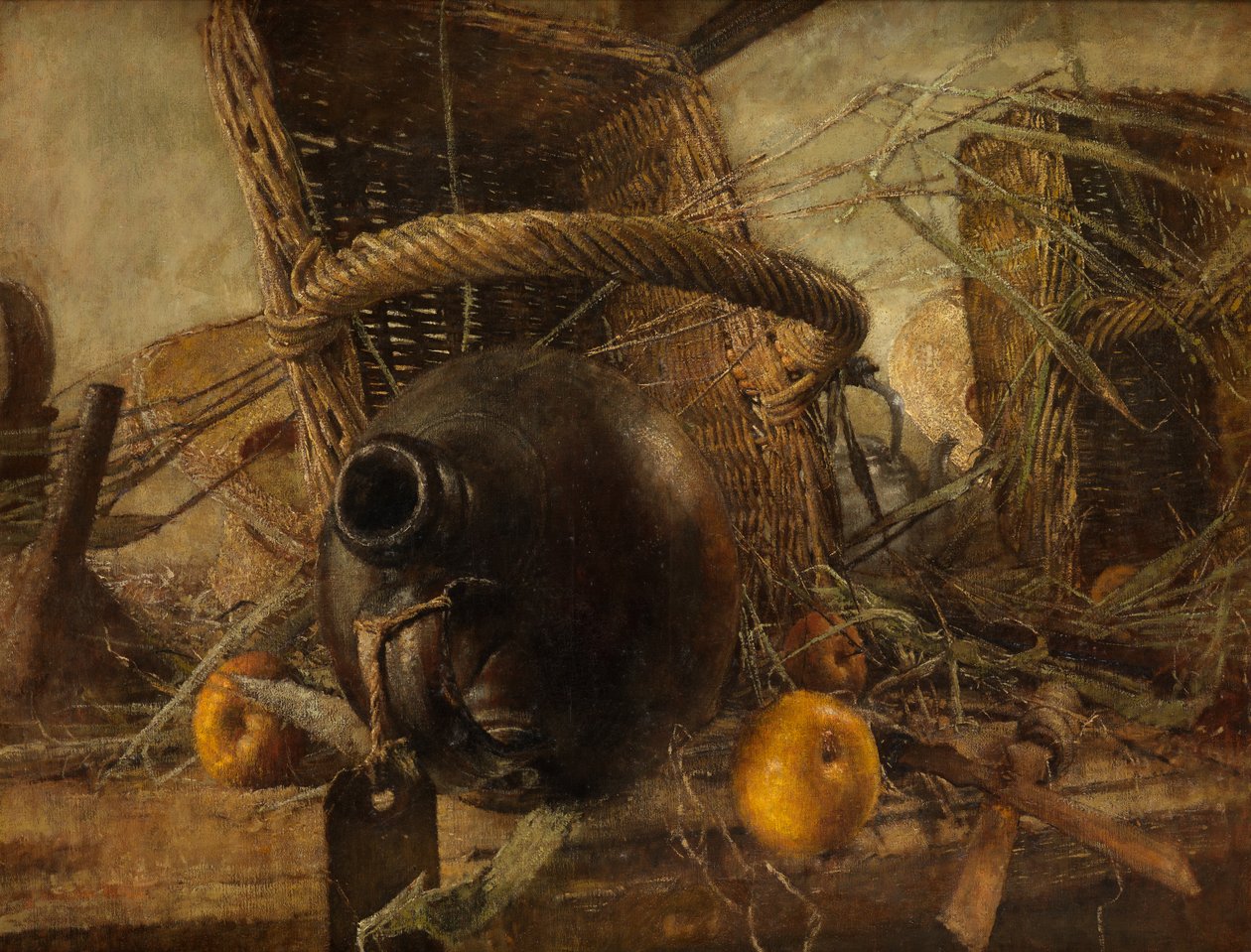 The Old Winde-Jar (óleo sobre tela) de Kenneth Newton