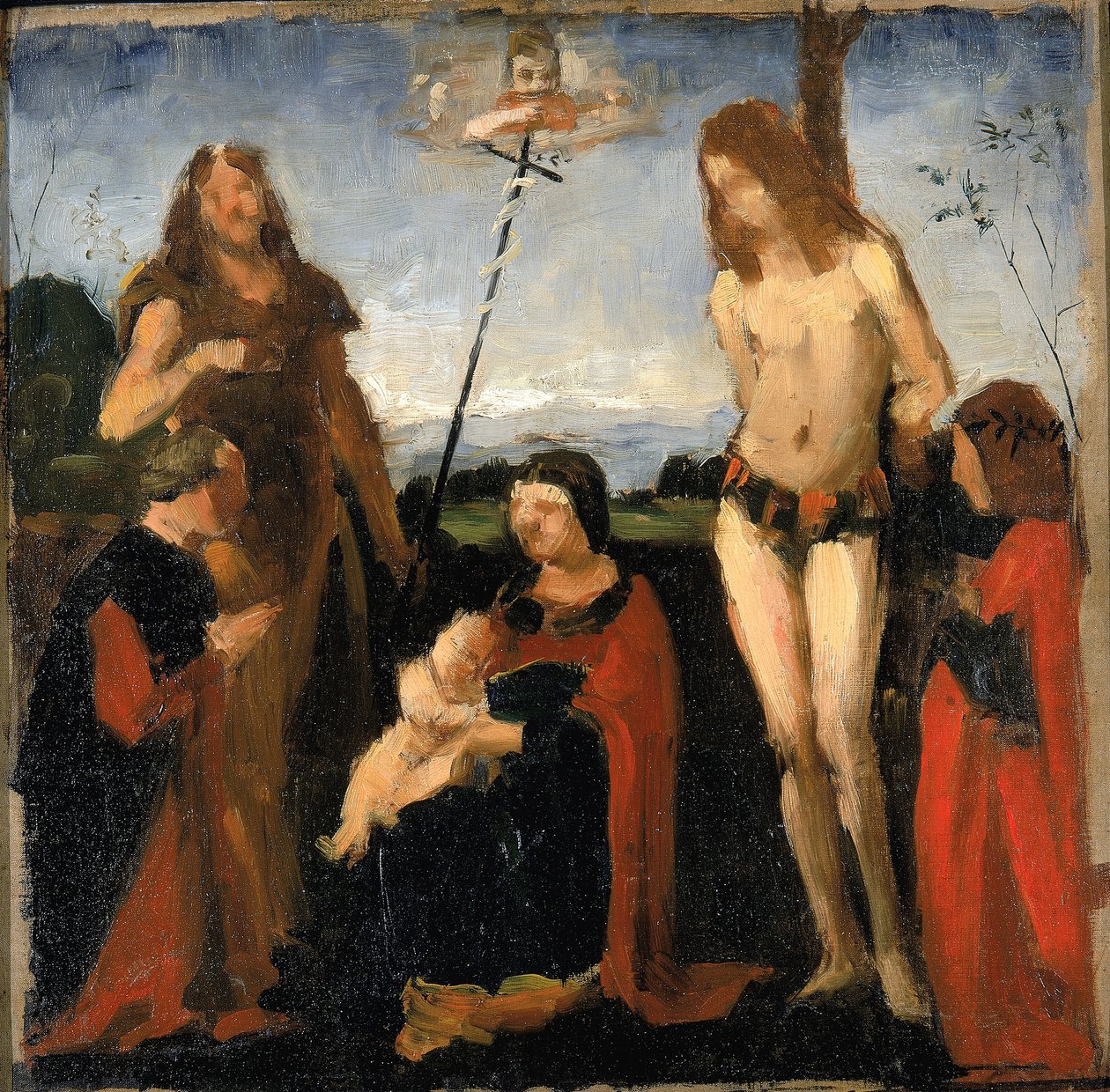 Depois de Boltraffio, "Conversa Sagrada". de Kenyon Cox