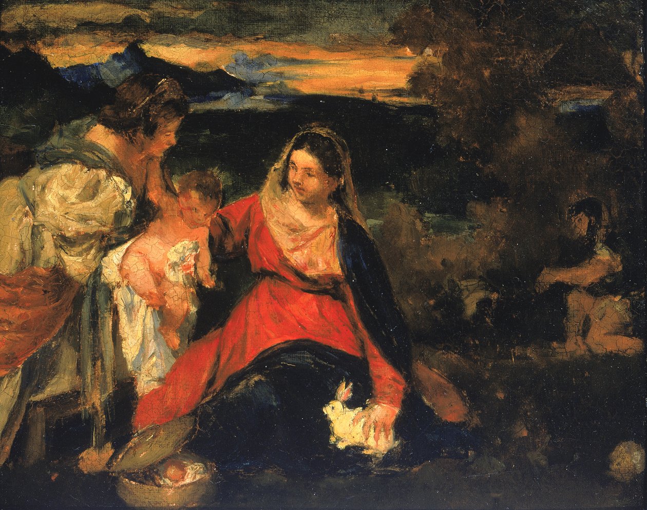 Depois da Madona do Coelho de Ticiano, 1878-1882. de Kenyon Cox